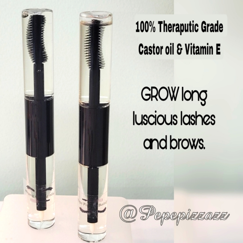 Amazing Formula PURE Castor oil & vit E GROWS long lashes 2 SIDED brush & liner